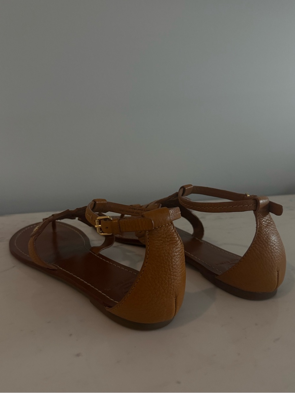 Tory Burch Tan Leather Sandals - Picture 3 of 6